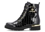 Remonte, stylische Damen-Stiefeletten, Winterschuhe, Weite G, mit herausnehmbarem Fu&szlig;bett SCHWARZ-GOLD
