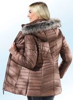 Jacke mit abnehmbarem Kunstpelz-Besatz 