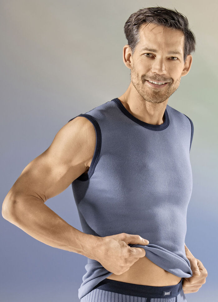 Dreierpack Muskelshirts mit Kontrasteinfassung 