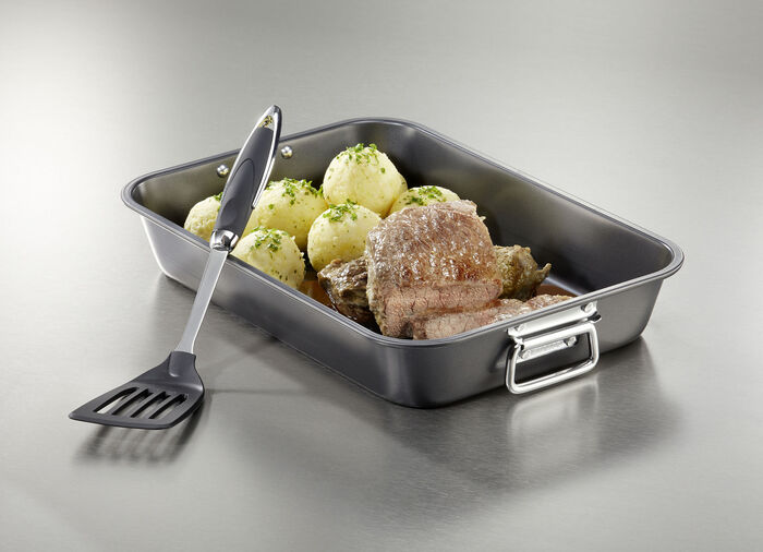 Auflaufform zum Braten oder Backen aus robustem Karbon-Stahl 