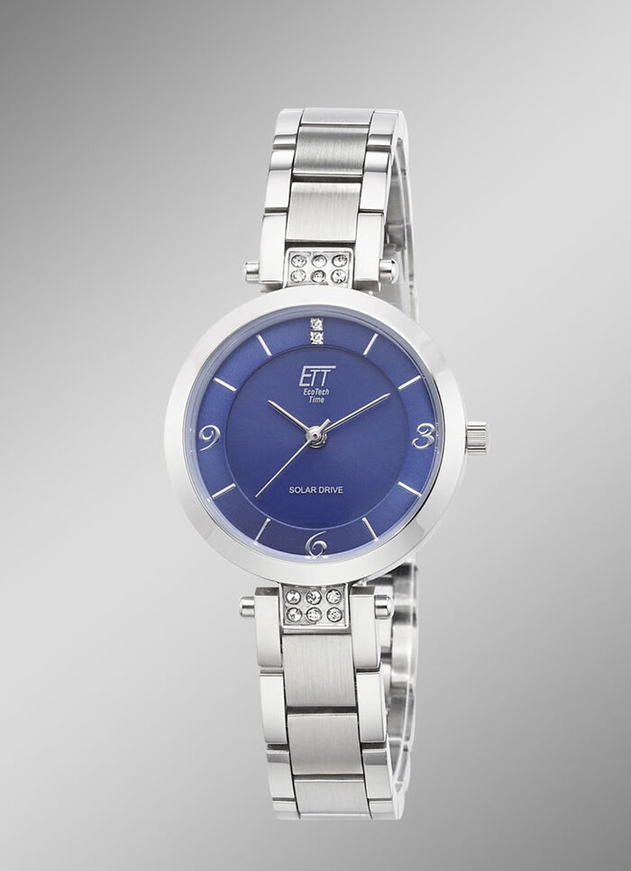 ETT-Solar-Damenuhr mit Quarzuhrwerk 