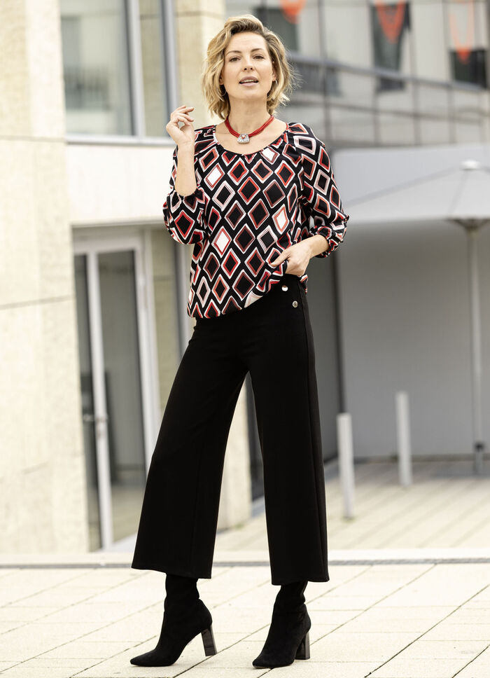 Culotte mit Zierkn&ouml;pfen SCHWARZ