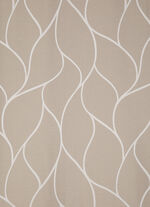 Übergardine mit schönem Wellendessin BRAUN