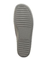 Textil-Pantoffel mit anatomisch geformtem Fußbett GRAU-SCHWARZ