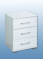 Nachttisch in hochwertiger, stabiler Ausf&uuml;hrung WEISS