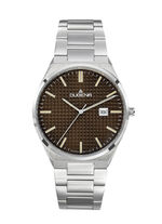 Dugena-Quartz-Herrenuhr mit Edelstahlbandgehäuse 