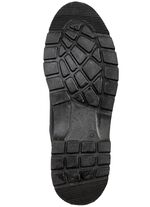 Stiefelette mit Knitter-Struktur SCHWARZ