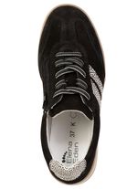 ELENA EDEN, trendige Damen-Sneaker, Weite K, mit herausnehmbarem Fu&szlig;bett SCHWARZ-BEIGE