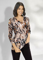 Shirt mit 3/4-langen Ärmeln 