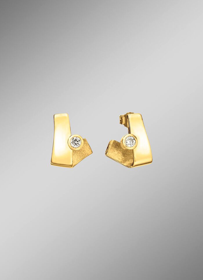 Zarte Brillanz &ndash; Ohrstecker aus edlem Gold 