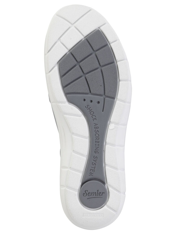 ELENA EDEN Slipper aus hochwertigem Veloursleder mit Zier-Perforation BLEU