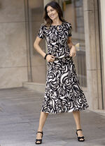 Rock mit farbbrillantem Druck 