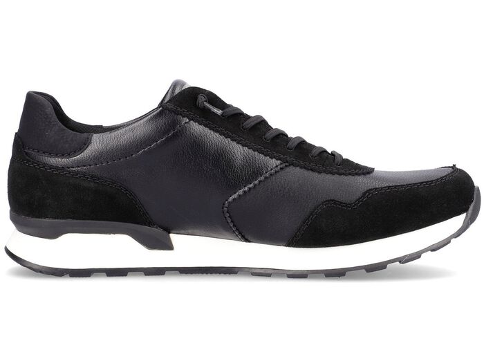 Schn&uuml;r-Sneaker mit herausnehmbarem Textilfu&szlig;bett SCHWARZ