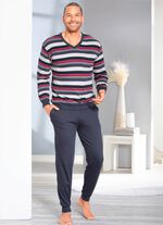 Interlock Schlafanz&uuml;ge im Doppelpack mit B&uuml;ndchenabschl&uuml;ssen 