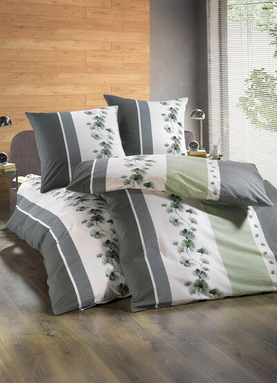 Bettwäsche-Garnitur mit Reißverschluss 