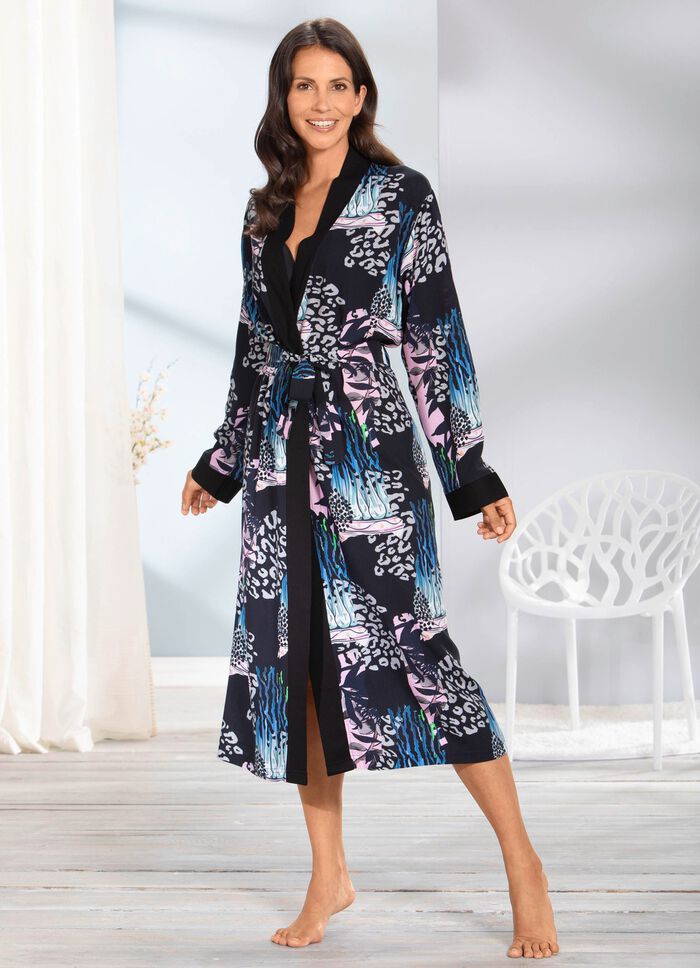 Hausmantel in Kimono-Form 