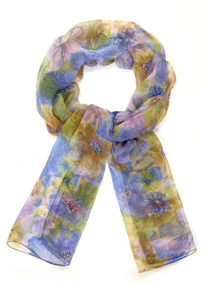 Schal mit Bl&uuml;tendessin 