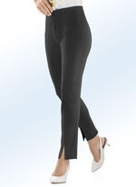 Hose mit angesagten Beinschlitzen SCHWARZ