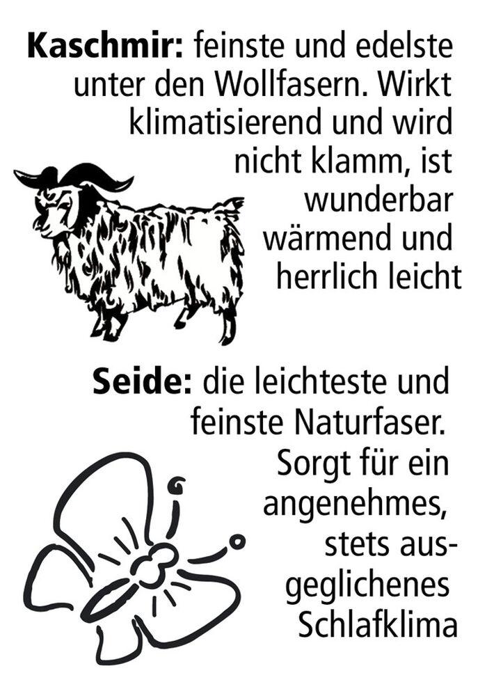 Mesana Bettwarenprogramm mit feinsten und hochwertigen Edelhaaren ECRUE