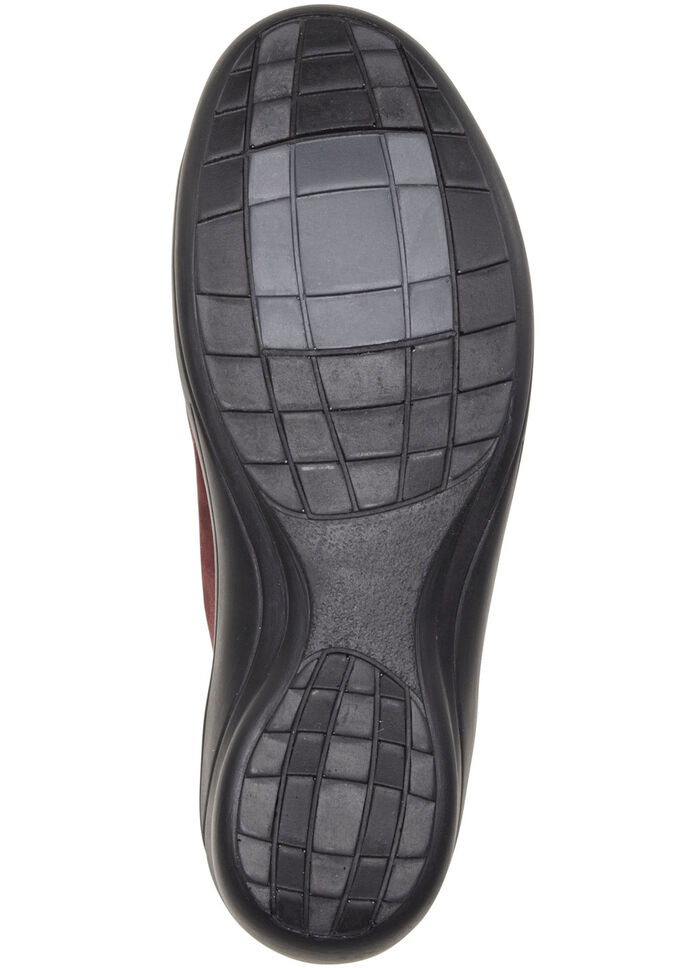 ELENA EDEN Slipper aus Nubukleder BURGUND