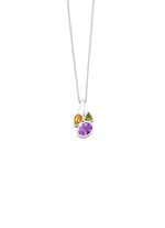 Anh&auml;nger mit echt Amethyst, echt Citrin und echt Peridot 