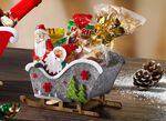 Weihnachts-Schlitten mit Weihnachtsleckereien BUNT