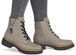 Rieker, trendige Damen-Stiefeletten, Winterschuhe, mit Reißverschluss BEIGE-SCHWARZ