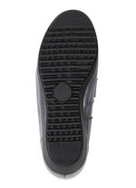 ELENA EDEN Slipper aus Nappaleder und gepr&auml;gtem Lackleder ALTSILBER-SCHWARZ