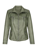 Jacke aus Lederimitat 