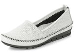 Gemini Mokassin-Slipper mit toller Pr&auml;gung WEISS