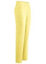 Hose mit abgesteppten Teilungsn&auml;hten GELB