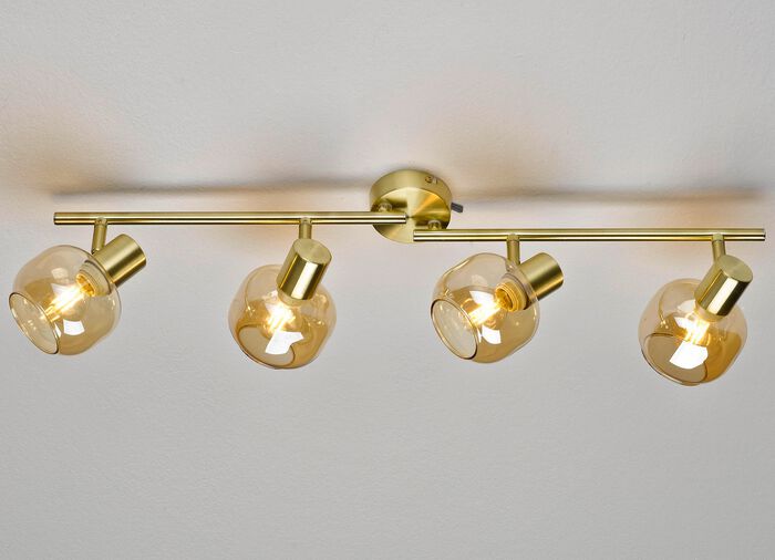 Stilechte Deckenleuchten mit get&ouml;ntem Glas 