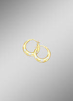 Creolen mit Weißgoldblüten 