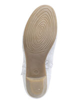 ELENA EDEN, elegante Damen-Stiefeletten, Weite G, mit herausnehmbarem Fußbett EISGRAU-SILBER