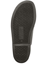 Gef&uuml;tterte Herren-Hausschuhe, mit Lammfell BORDEAUX-SCHWARZ