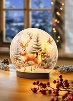 Leuchte mit Hirschmotiv 