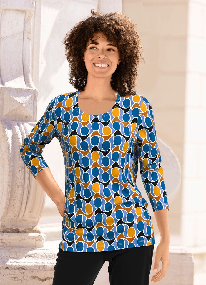 Shirt mit 3/4-langen &Auml;rmeln 