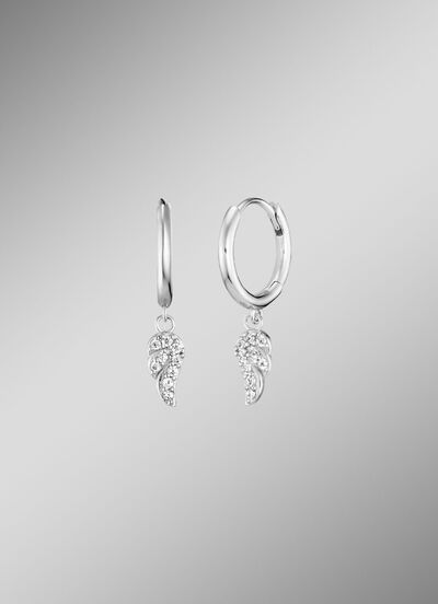 Creolen mit funkelnden Flügelchen 