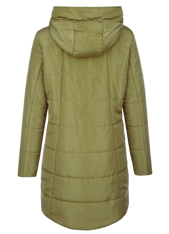 Steppjacke mit fester Kapuze 