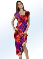 Klaus Modelle Kleid mit &uuml;berschnittenen &Auml;rmeln und Inkjet-Druckdessin 