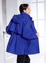 Funktionsjacke mit Rei&szlig;verschluss im R&uuml;ckteilkoller KOBALTBLAU