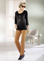 Shirt mit kontrastfarbenen Zierpl&auml;ttchen 