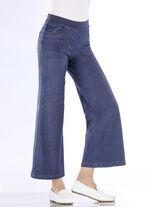 Culotte in 5-Pocket-Form  JEANSBLAU