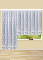 Store mit Plauener Stickerei und Universalschienenband WEISS