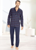 Schlafanzug von pastunette for men mit durchgekn&ouml;pftem Oberteil 