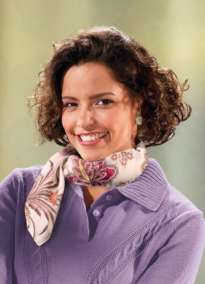 Nickituch mit Fantasiedessin 