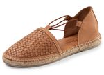 Gemini, trendige Damen-Slipper, Weite G, aus Leder COGNAC
