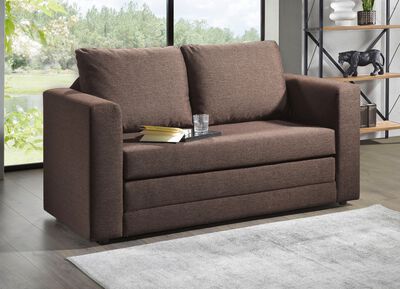 Schlafsofa mit 2 gro&szlig;en, weichen R&uuml;ckenkissen 