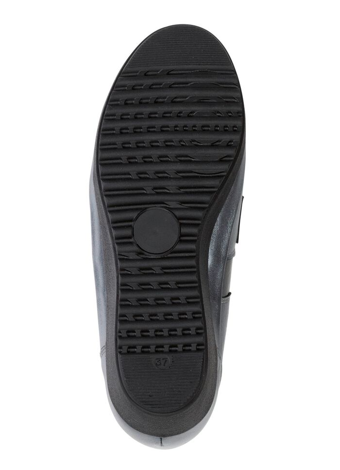 ELENA EDEN Slipper aus Nappaleder und gepr&auml;gtem Lackleder 