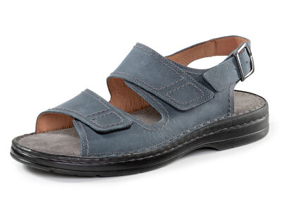 GINO GALANTE Sandale aus gefettetem, schattiertem Rind-Nubukleder 